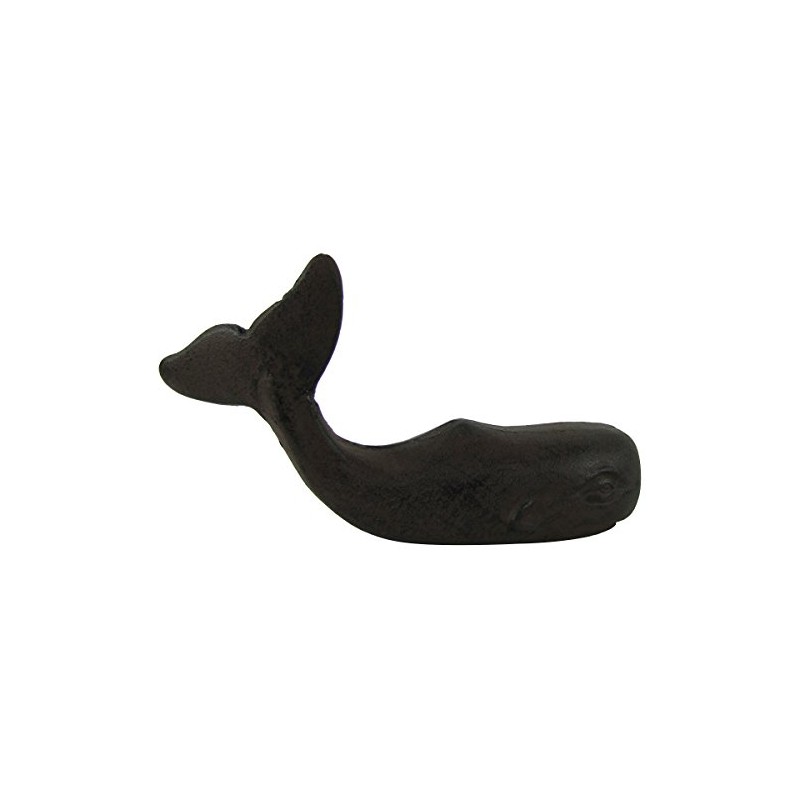 Treasure Gurus Heavy Cast Iron 3D Sperm Whale Doorstop Nautical/Sea
