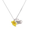 Delight Jewelry Silvertone Yellow Hibiscus Flower Silvertone Class of 2025