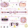 Maca Bates Easter Day Dog Collar with Bow Bowtie Bunny