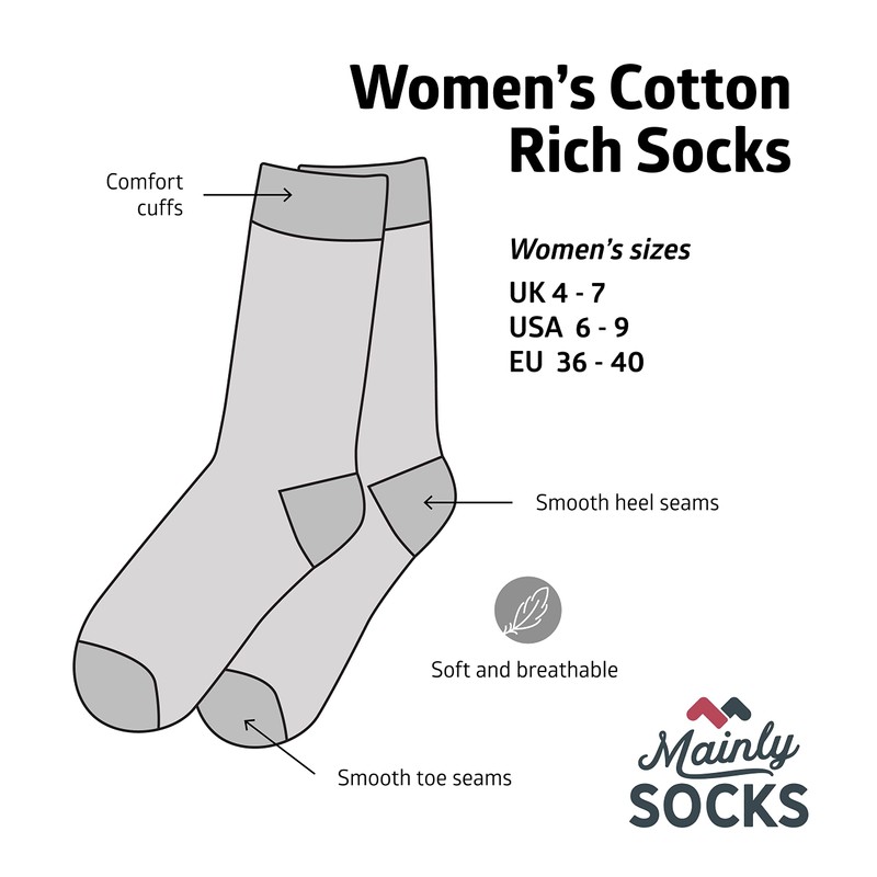 Women's Socks Cotton Bubbles Pattern Present Gift Keepsake for Her
