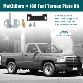 MoKitDora # 100 Fuel Torque Plate Kit Compatible with 1994-1998 Dodge Ram 1500/2500/3500 12V 5.9L Cummins Diesel