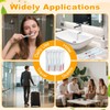 Lilingsty Disposable Toothbrushes with Toothpaste, Light Blue Toothbrush and Toothpaste,