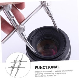 TEHAUX Metal Camera Lens Wrench Spanner Tool for Repairing and Removal Durable Ergonomic Design Sturdy Metal Construction for Lens Cleaning and Maintenance