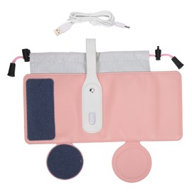 Feeding Bottle Warmer Bag Travel Portable Baby Bottle Heater Warming Bag AccessoryPink