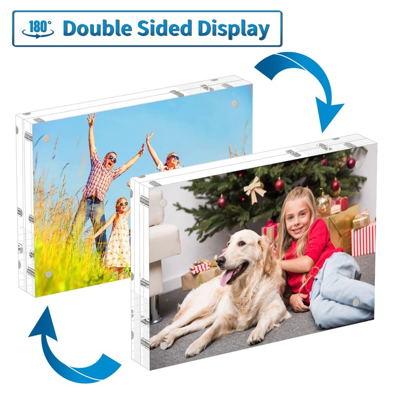 AITEE 5x7 inch (13 x 18 cm) Acrylic Picture Frames: