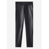 CALZEDONIA Woman's Thermal Leather Effect Leggings in Black, Size L