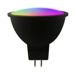 Tecnolite Connect - Foco MR16 Inteligente, Luz RGB + Blanca, Atenuable, Compatible con Alexa, Google Assistant, Atajos de Siri y App móvil