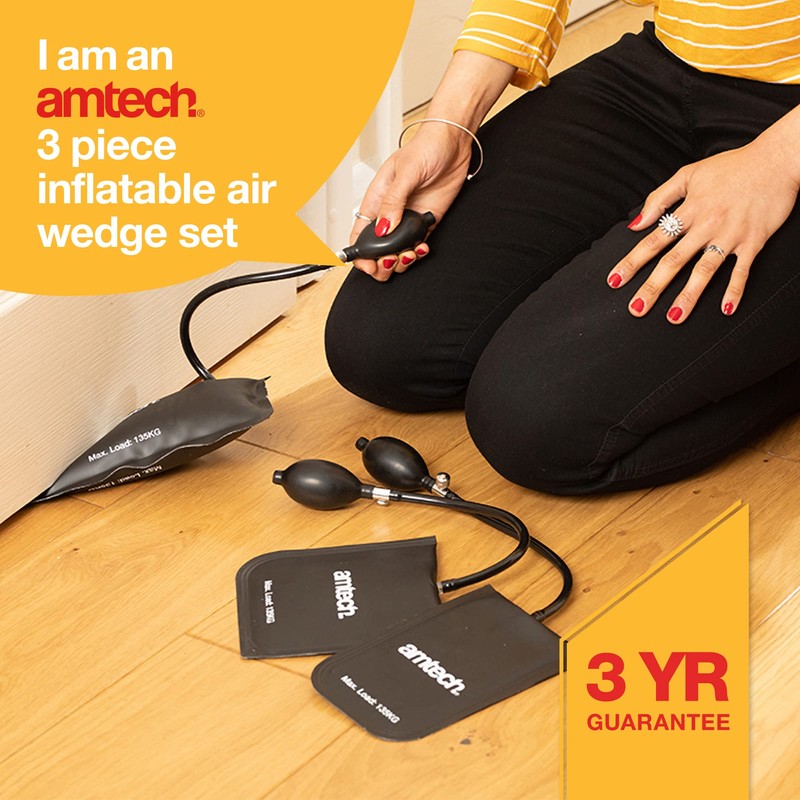Amtech J1820 Inflatable Air Wedge Set, 3 Air Bags for