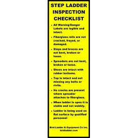 Stepladder Inspection Label Kit 10 Pack