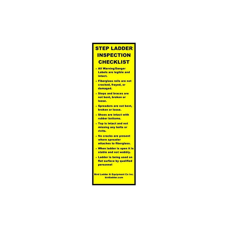 Stepladder Inspection Label Kit 10 Pack