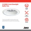 Juno 6-Inch Round Tapered Baffle Recessed Lighting Trim, Glare-Reducing Snap-in