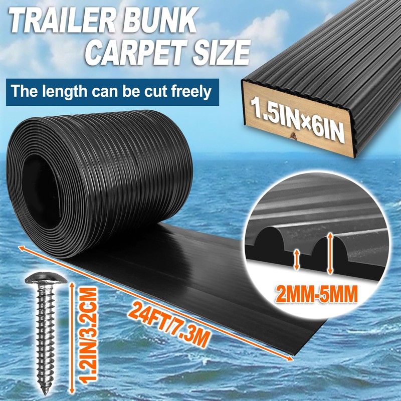 PE Waterproof Bunk Wrap Kit 24ft Roll 1.5 x 6in,