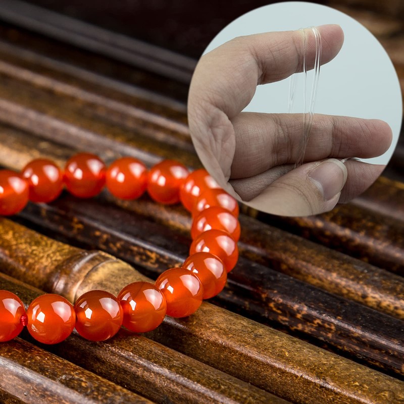 Clear Stretch Elastic 1mm 5 metres Elastic Beaded String for