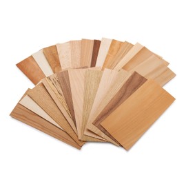 Wood ID Kit & 25-Piece North American Veneer Sample Pack - 4" x 9" by Sauers
