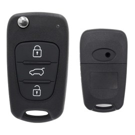 Lizbn 3 Buttons Hyundai Remote Control Key Fob Folding Hyundai 3 Buttons Hyundai Remote Control for Hyundai i20 i30 i35 Kia K2 K5 Sorento Sportage Elantra with Blade 433MHz ID46 Chip