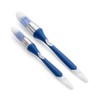 Bates- Trim Brush Set, 1" & 0.6", Blue and White