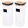 Baum Brothers Set 2 Pz Frasco Hermetico Borosilicato Tapa De