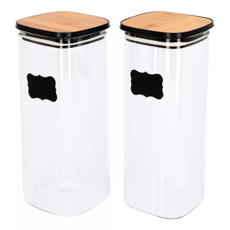 Baum Brothers Set 2 Pz Frasco Hermetico Borosilicato Tapa De