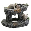 NUZAMAS Resin Turtle Cave Decorative Floating Platform for Reptile Fish