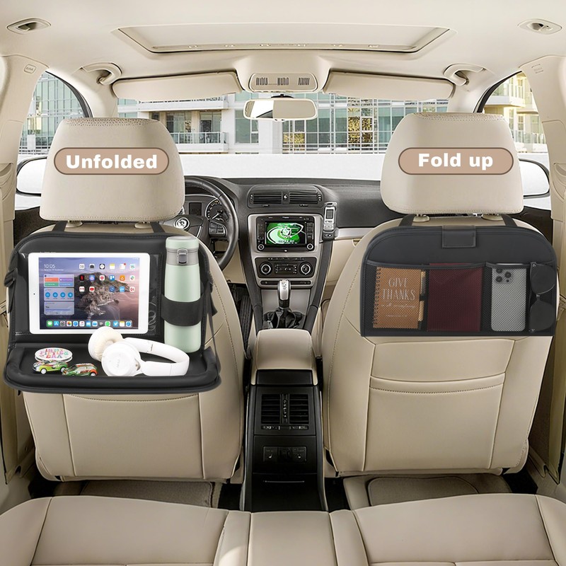 JEYODA Car Back Seat Organizer with Tablet Holder - Multi-Pocket