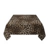 Leopard Tablecloth 54 x 54 Inch Square, Brown Cheetah Leopard