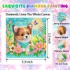 GOUGOUFAFA Dog Diamond Art for Kids with Frame- Small Diamond