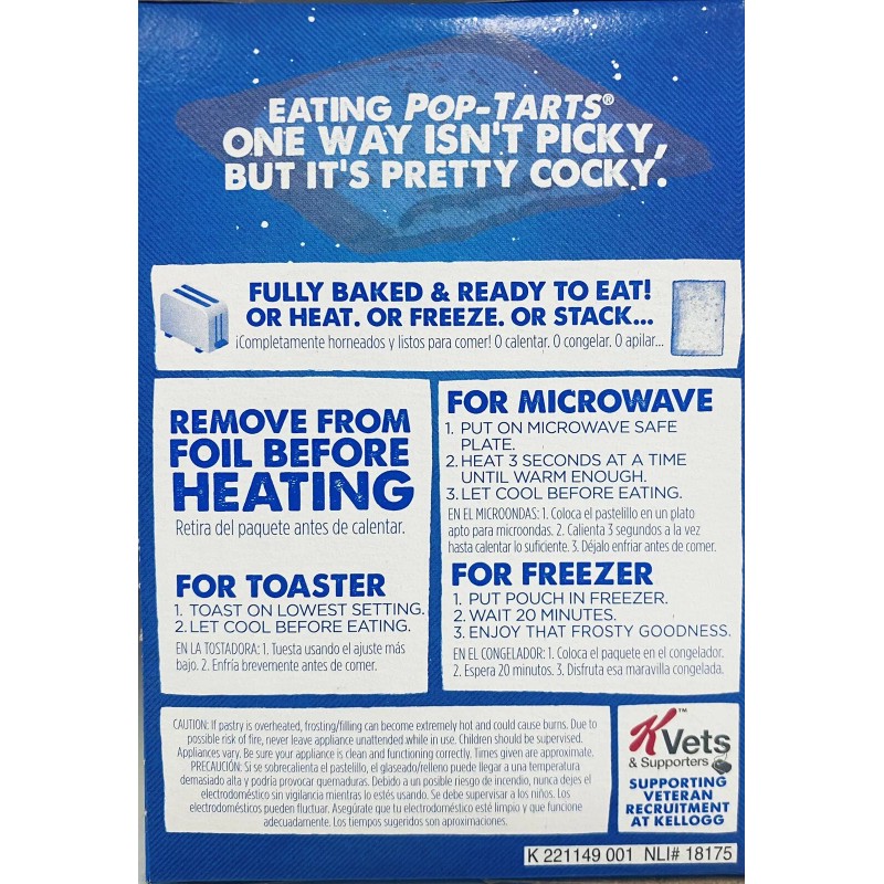 Kellogg's Pop Tarts FROSTED BANANA BREAD Toaster Pastries 8 Count