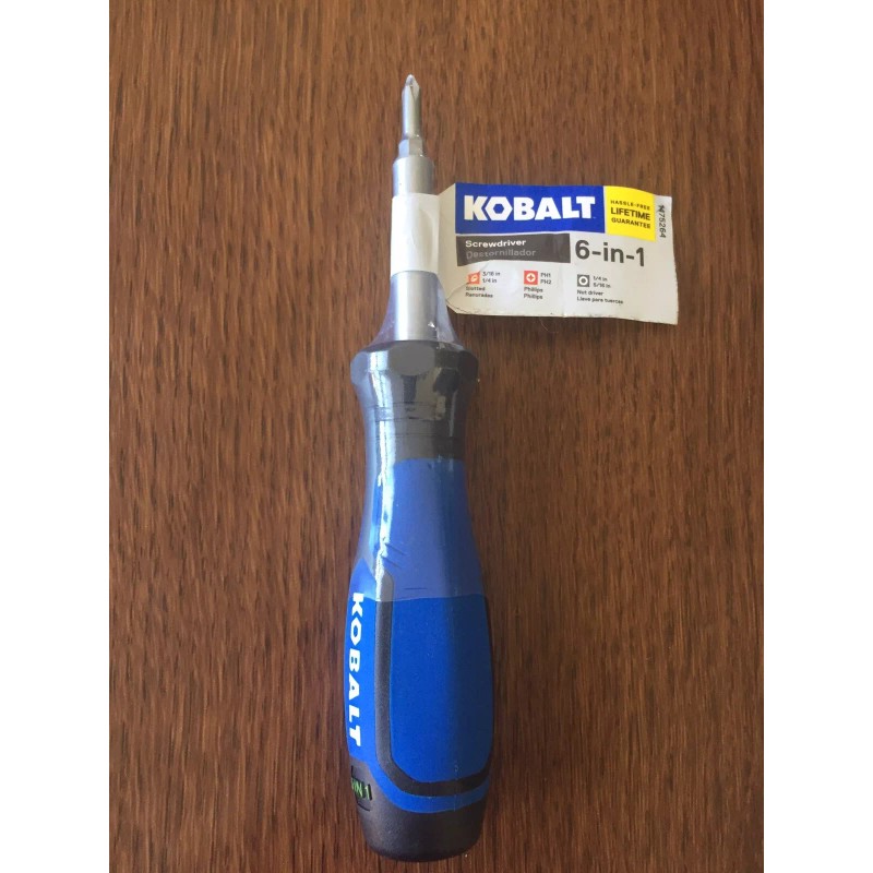 Kobalt 6 In 1 Screwdriver 1/4 in 5/16 in Nut