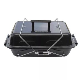 Master Cook Portable Charcoal Grill Tabletop Steel Wire Legs High Temp Finish Outdoor BBQ