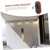 ORFOFE Polyphonic Wind Chime Stand Wooden Wall Wind Chime Bracket