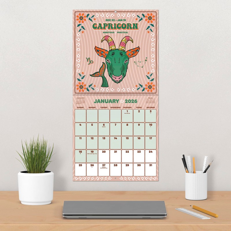 2026 Astrology Wall Calendar
