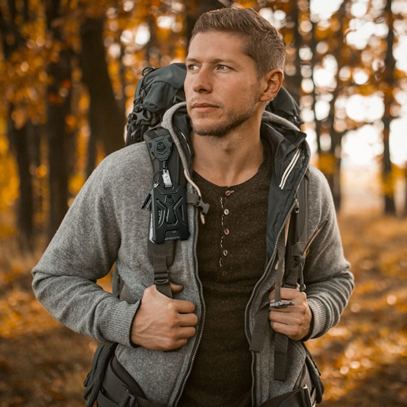 MNGARISTA MNGARISTA Heavy Duty Retractable Keychain with Belt Clip, ID