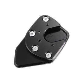 A ABSOPRO Motorcycle Stand Foot Side Stand Aluminium Motorcycle Stand Side Extension Pad for Honda XADV750 NC750X Black