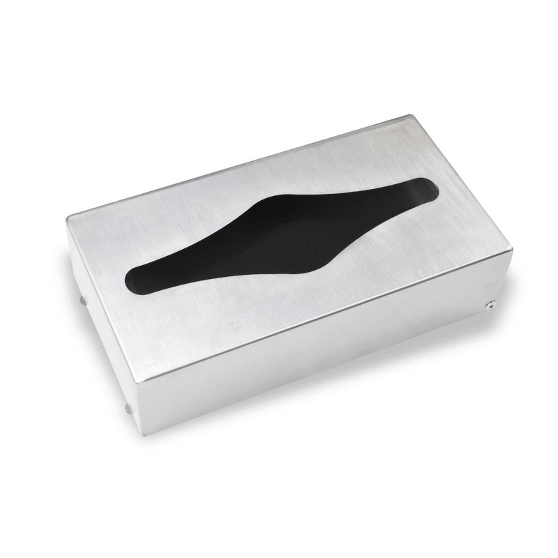 Hypafol Cosmetic Tissue Box, Robust Stainless Steel Dispenser, Modern, Minimalist