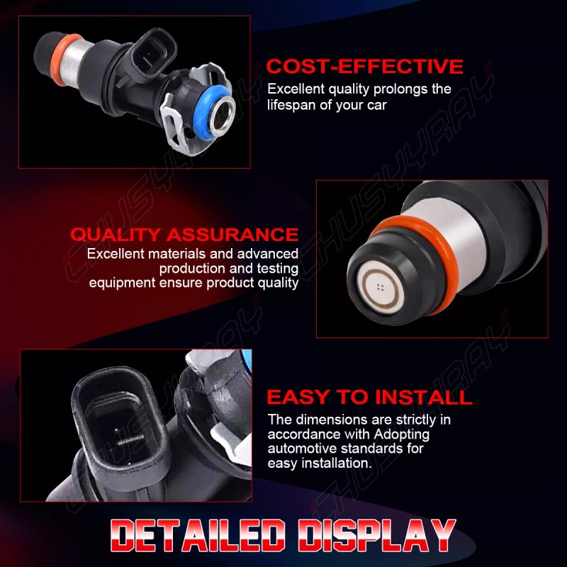 CHUSYYRAY 8X Upgrade Fuel Injectors For 99-07 Chevy Silverado GMC