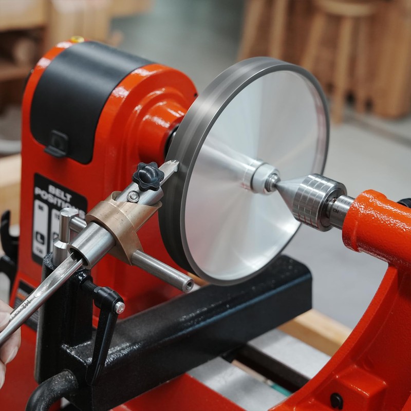 BMWOOD LG-GRIND Lathe Tool Rest Sharpening System Kit, used on