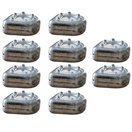 PRO FILSTAR Inline Flat Ground Lead Fishing Set 10 x 40 g - Gripper Lead Fishing - Fishing Lead Set - Ground Fishing - Pear Lead - Lead Weight - Fishing Lead - Flat Fishing Weights - Lead Weights -