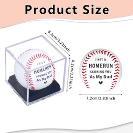 ACCOLIAMBER Dad to Be Gifts for 1st Time Dad for New Dad Gifts for Men Baseball First Fathers Day Dad Gifts from Wife Dad Gifts from Daughter Son Kids New Dad Valentines Gifts to My Dad Baseball