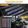 GOOACC Socket Organizer ABS Socket Holder Set 1/4" 3/8" 1/2"