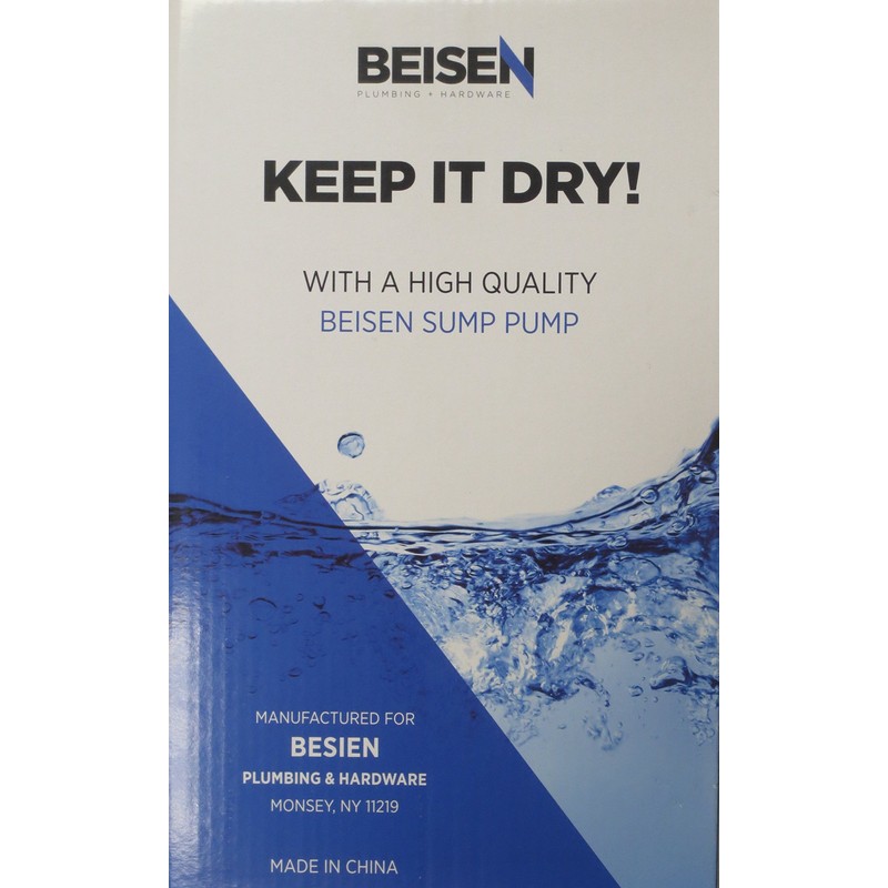 BEISEN 2000-GPH 1/2HP Clean/Dirty Water Submersible Pump