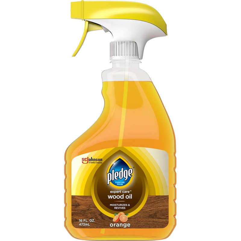 Pledge Wood Oil, Expert Care, Trigger, Orange Scent, 16 oz