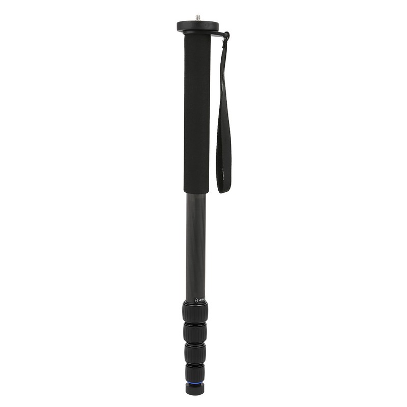 C-333+M-1 Carbon Fiber Portable Outdoor Telescopic Monopod Tripod Mountaineering Cane