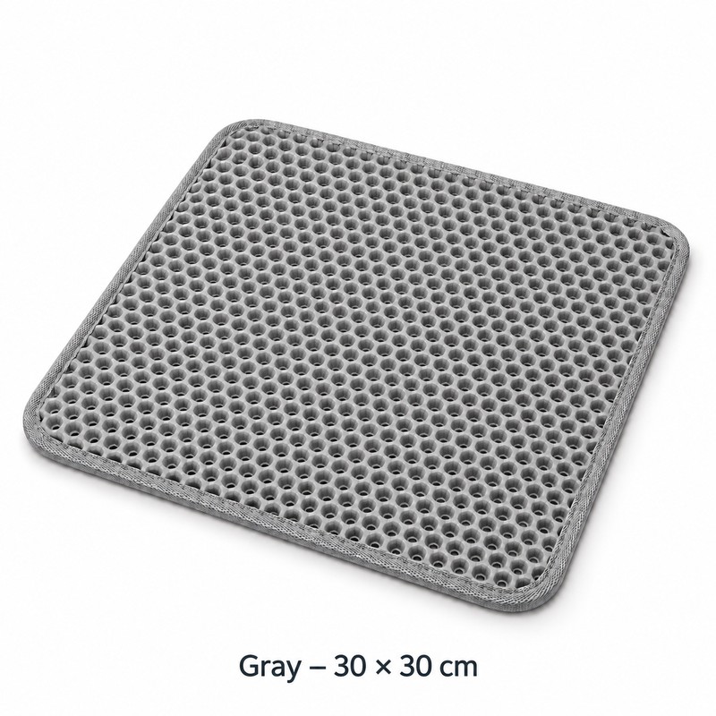 Double-Layer Cat Litter Mat for Indoor Cats – Waterproof Non-Slip