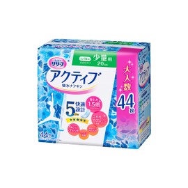 Relief Active Absorbent Napkins, Small Amount, 6.5 fl oz (20 cc), 44 Sheets, 7.5 inches (19 cm), For Light Urine