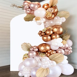 JFDYDM - Cubierta de arco de boda de 6 pies, cubierta de arco de elastano blanco, cubierta de telón de fondo de arco de Chiara blanca para festivales, fiesta de cumpleaños, banquetes, ceremonias y