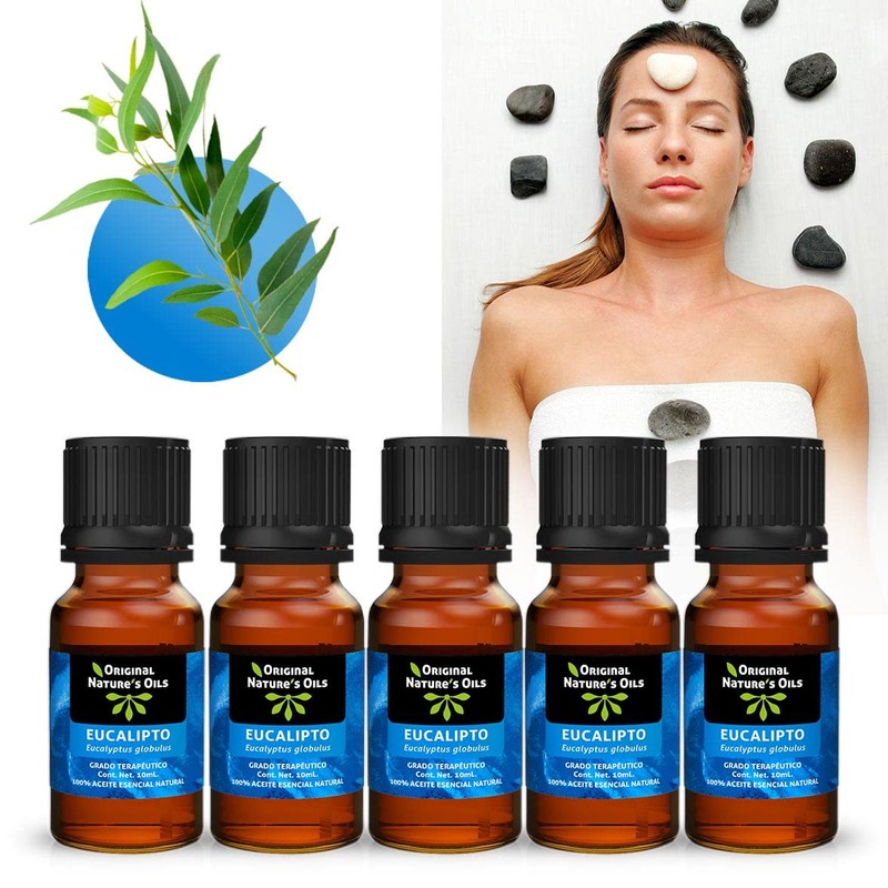 ORIGINAL NATURE'S OILS Kit de 5 aceites Esenciales de Eucalipto