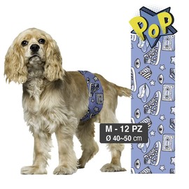 Croci Dog Nappy Suction Band for Male Dogs Pop Md Diameter 40-50 cm Pack of 12 - 320 g