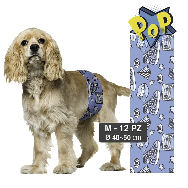 Croci Dog Nappy Suction Band for Male Dogs Pop Md