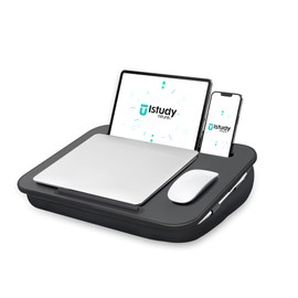 Lap Desk, Lap Desk for Laptop with Cushion, Laptop Lap Desk,Fits up to 17 in Laptop,Removable and Washable,Laptop Desk for Bed,Couch, Home Office,Beige,ISTUDYNITURE(Large)