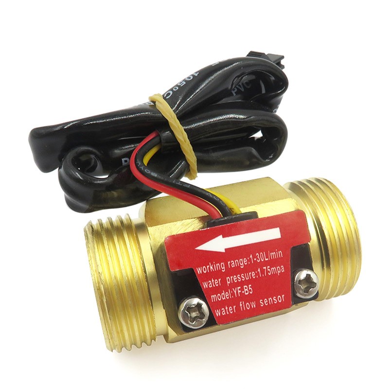 GREDIA G3/4" Male Thread Brass Water Flow Sensor Switch Hall
